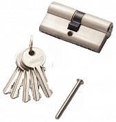 Картинка Цилиндр RENZ 60 мм CS 60 SN К-К, станд., матовый никель